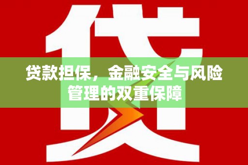 江山贷款担保，金融安全与风险管理的双重保障
