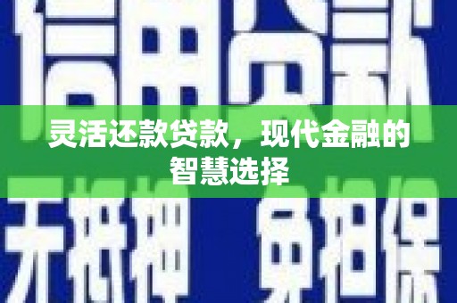 江山灵活还款贷款，现代金融的智慧选择