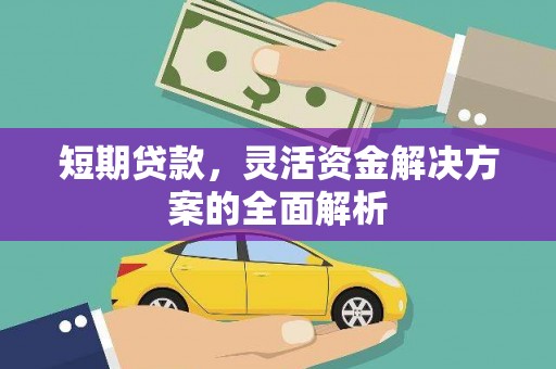 江山短期贷款，灵活资金解决方案的全面解析