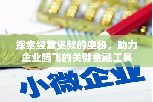 江山探索经营贷款的奥秘，助力企业腾飞的关键金融工具