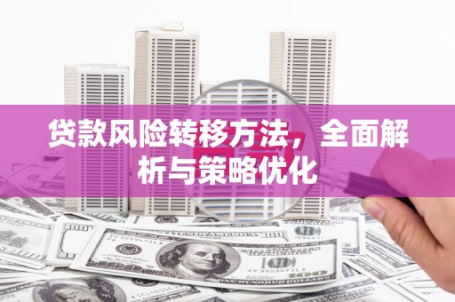 江山贷款风险转移方法，全面解析与策略优化