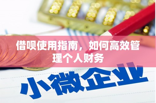 江山借呗使用指南，如何高效管理个人财务