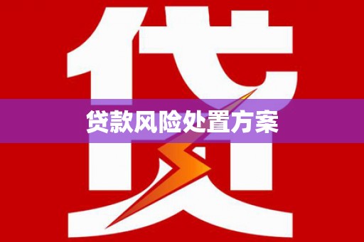 江山贷款风险处置方案