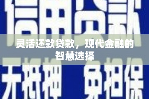 江山灵活还款贷款，现代金融的智慧选择
