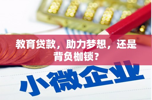 江山教育贷款，助力梦想，还是背负枷锁？