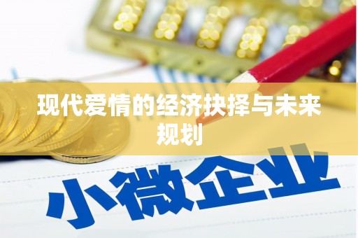 江山现代爱情的经济抉择与未来规划